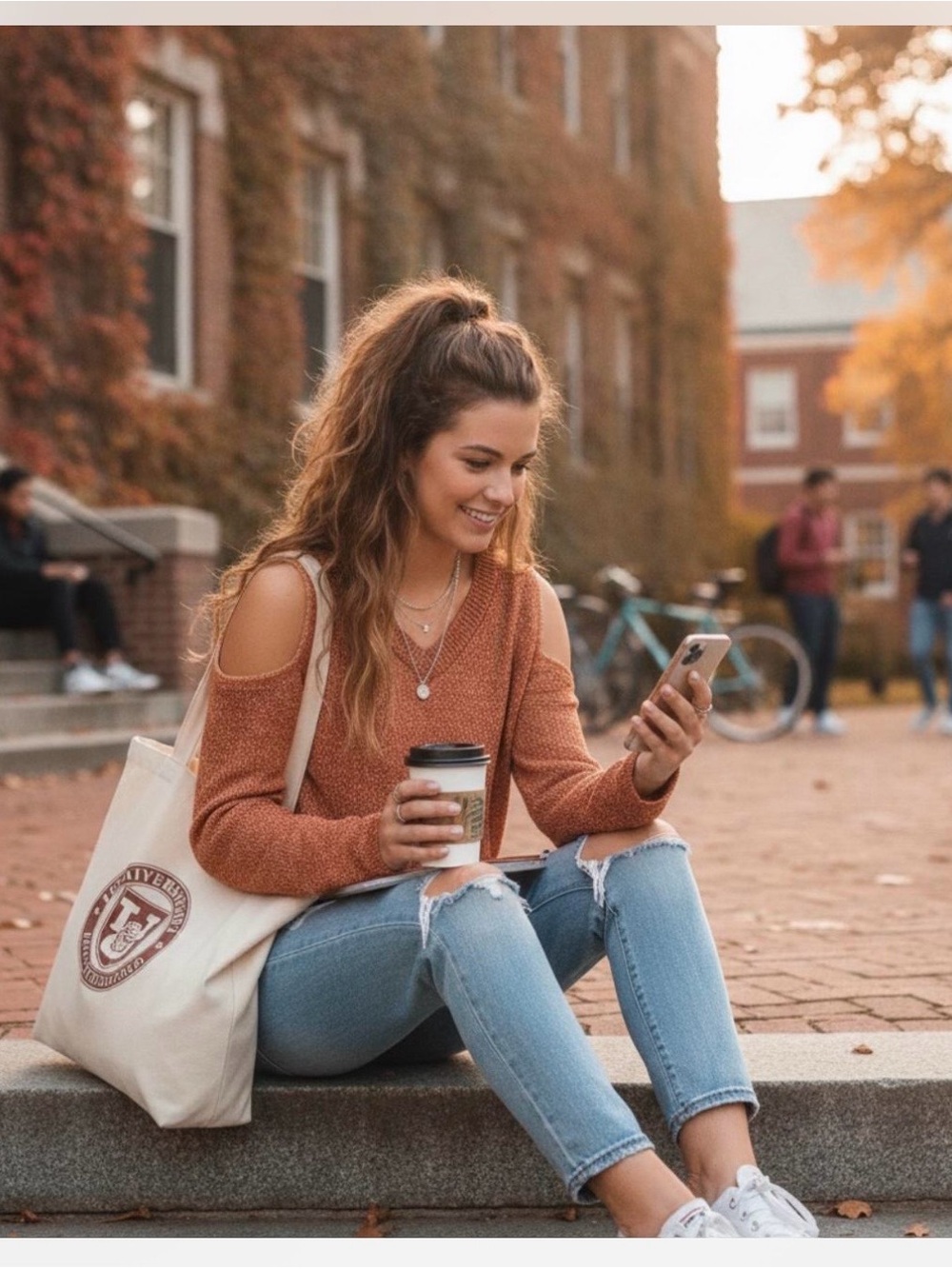 Absolutely Rust Cold-Shoulder Knit Sweater